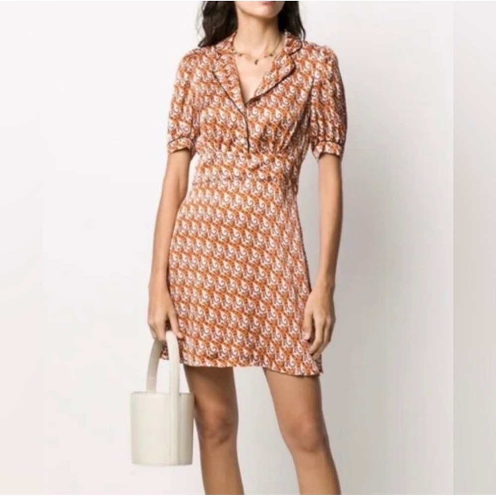 Sandro Paris Women's Cat Print Mini Dress Size 42